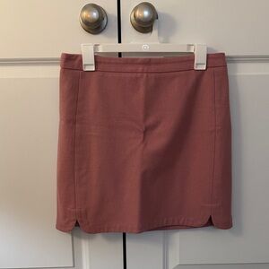 LOFT Dusty Rose Wool-blend Mini Skirt
